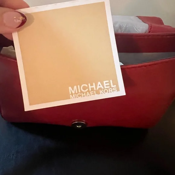 Michael Kors Scarlet Shoulder Bag with Silver Accents - Picture 6 of 7